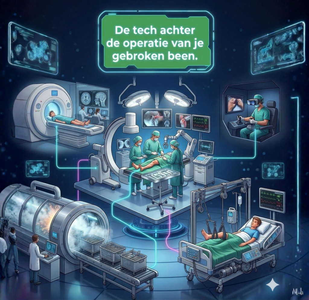 Concept TechXplore Event 2026 | De tech achter je gebroken been